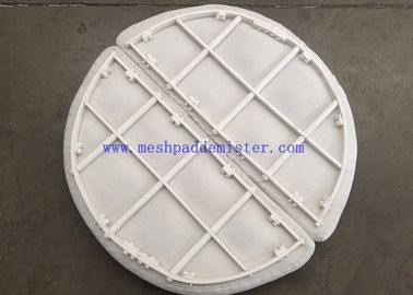 درجه حرارت بالا مواد پلاستیکی مواد PTFE Mesh Pad Mist Eliminator