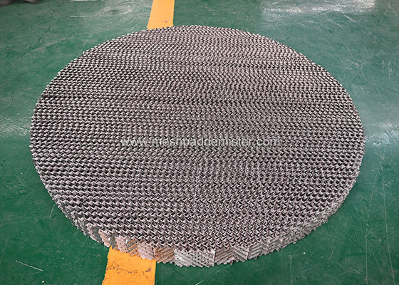 بسته بندی تقطیر 3000 میلی متری صفحه فلزی موجدار 316 لیتری فولاد ضد زنگ 450 سال